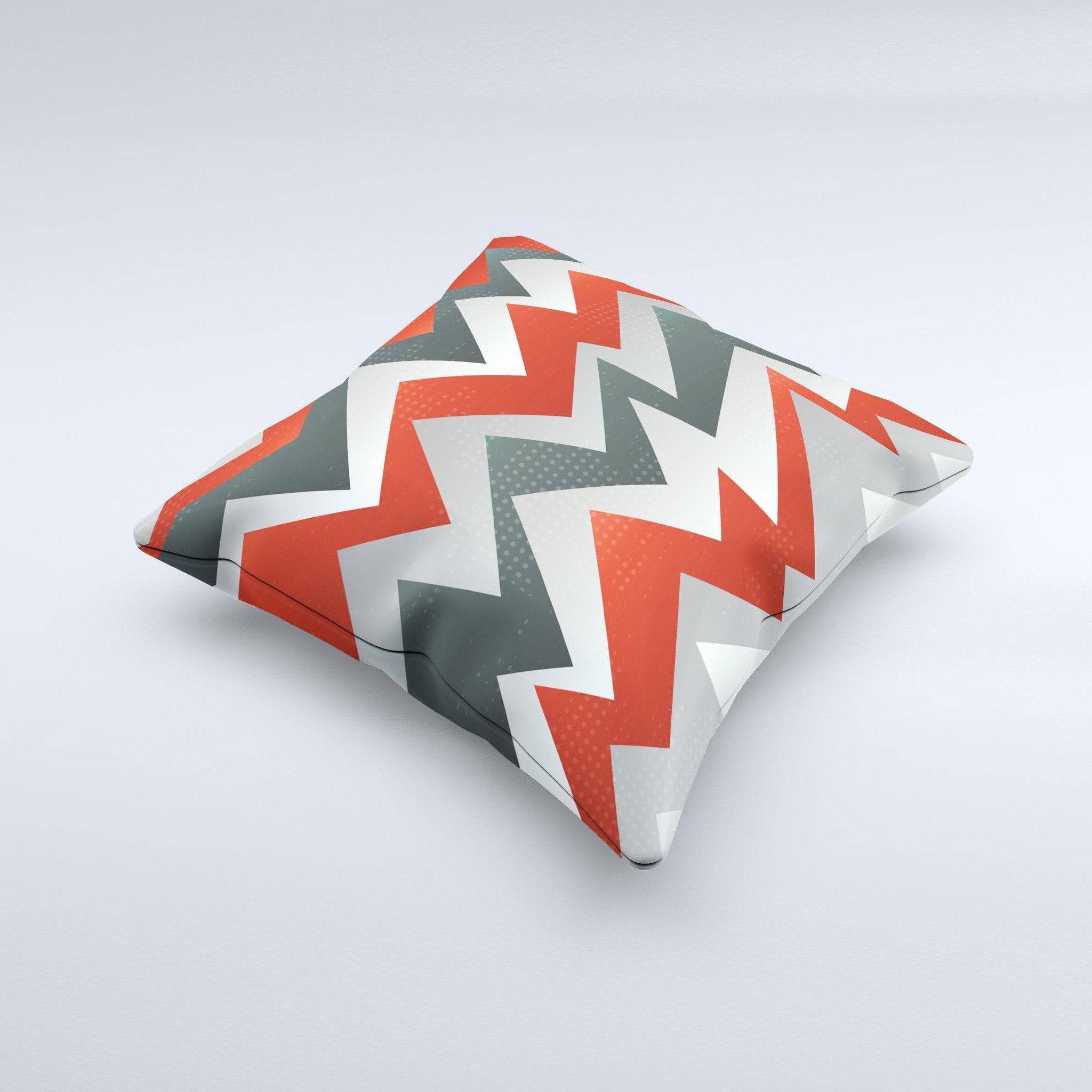 Abstract ZigZag Pattern v4 Ink-Fuzed Decorative Throw Pillow