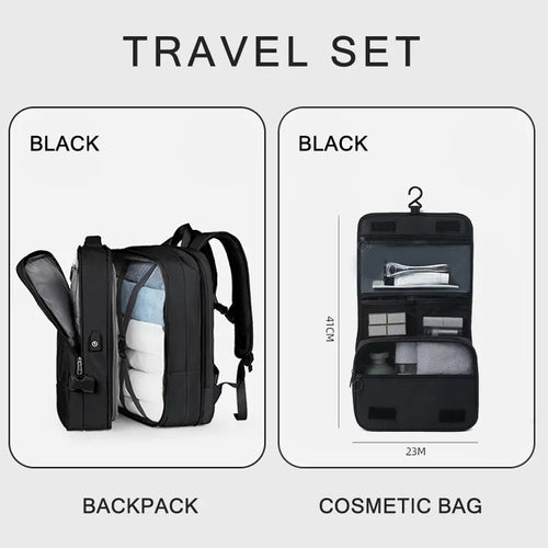 Extendible Travel Backpack Unisex Laptop Bag Women Large Luggage Bags