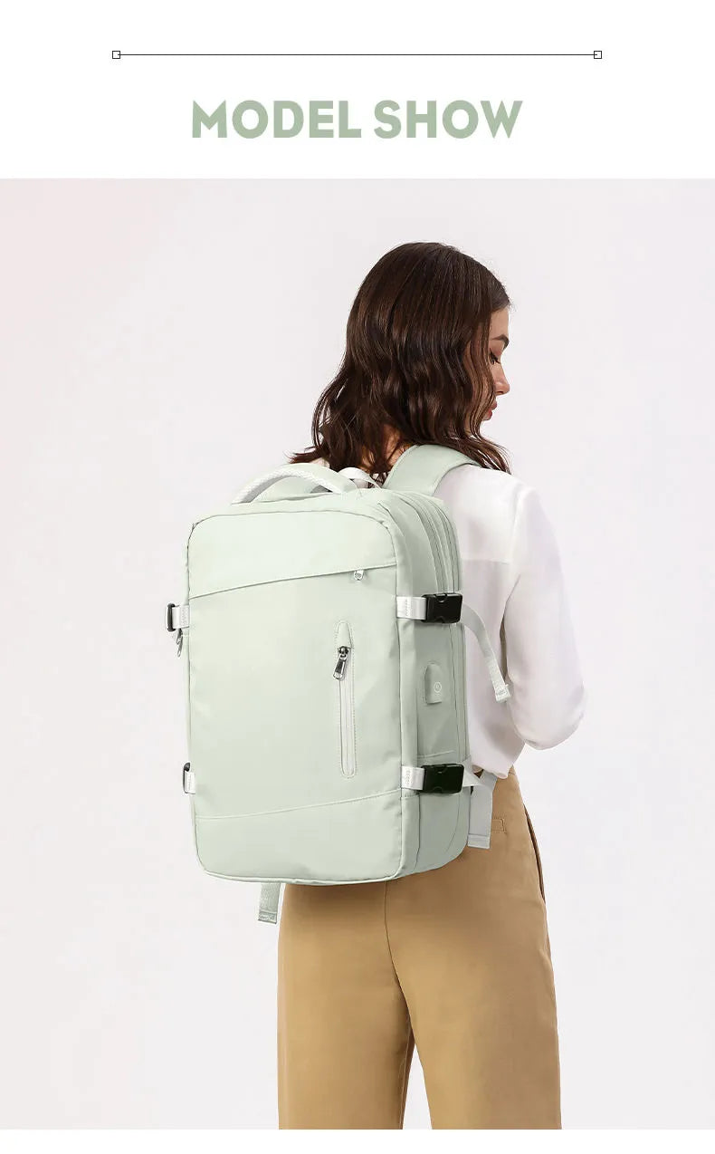 Extendible Travel Backpack Unisex Laptop Bag Women Large Luggage Bags