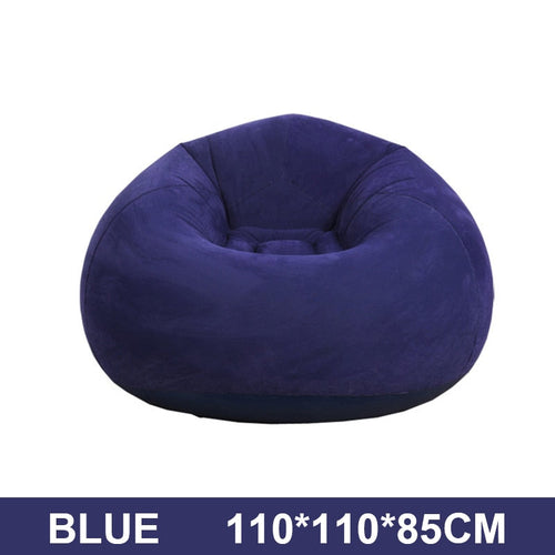 Large Lazy Inflatable Sofa Chairs PVC Lounger Seat Bean Bag Sofas Pouf